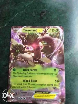 Pokemon Trevenant Trading Card