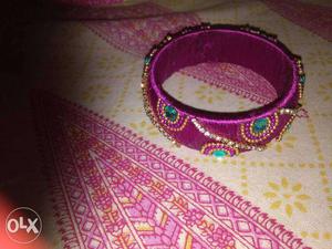 Purple Threaded Bangle