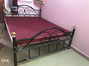 Queen size bed with cot, Duroflex brand bed and