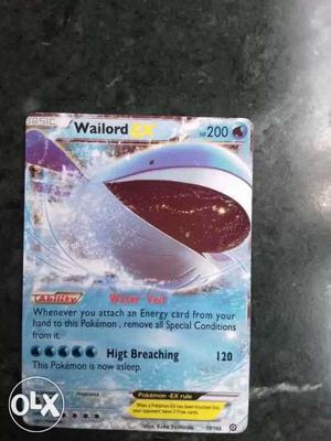 Wailord Pokemon Trading Card