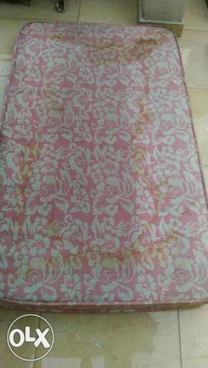 White And Pink Floral Mattress