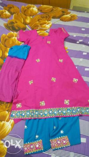 Xl and xxl size suit with matching salwar and