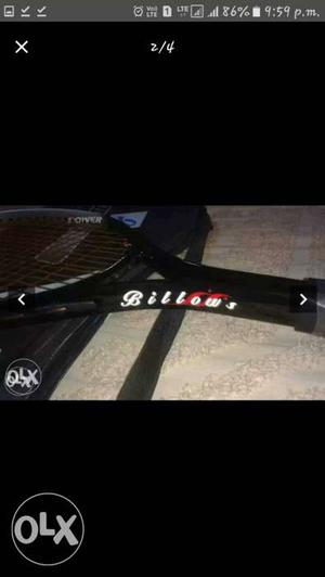Black Handled 2 Tennis Racket
