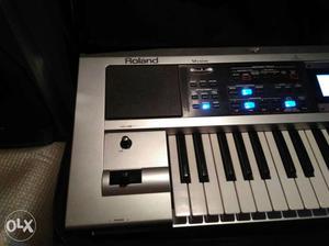 Gray Roland Electronic Keyboard