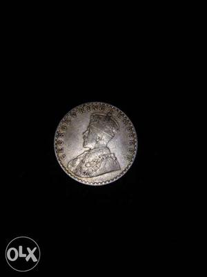 King George 5 1/4 Anna British Indian Coin