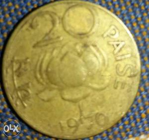Old 20 paise of  year make
