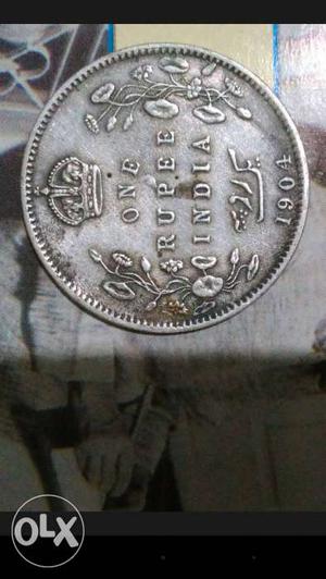 Old  pure silver coin.