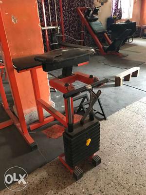 Orange And Black Gym Equipment