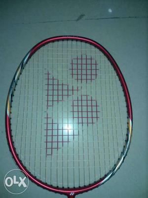 Red Yonex Badminton Racket
