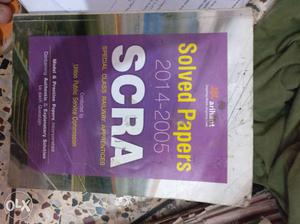 SCRA Previous Year Papers Book only at Rs 100