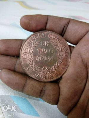 UK East India company Two Anna Coin 