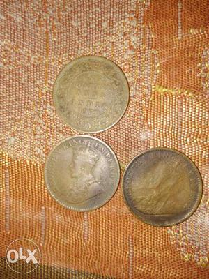 Very old British indian coins.