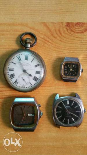 4 watches condition is good but needs servicing