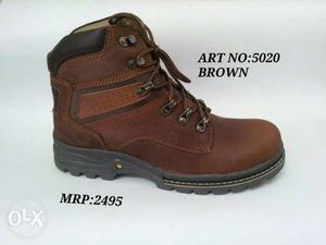 Brown Leather Work Boot