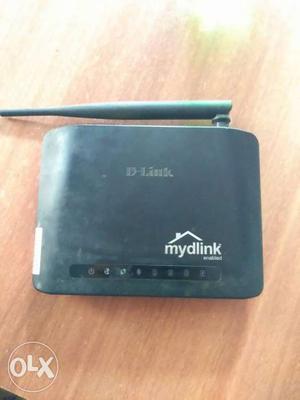Dlink router black with adapter
