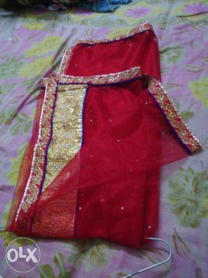 Red And Gold Dupatta