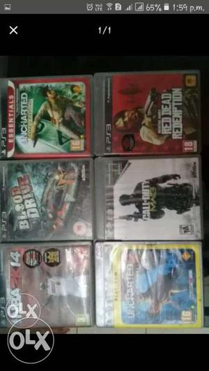 Six Sony PS3 Game Cases Screenshot