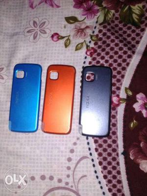 Three Blue, Orange And Black Smartphone Cover