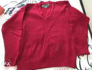 Used, Good condition maroon boys sweater Height 19" Width