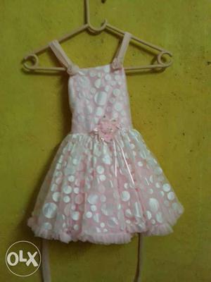 2 years Girl's White And Pink Sundress
