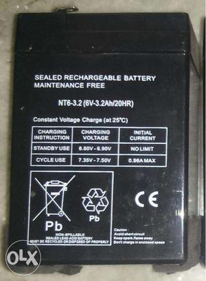 6V 3.2Ah Sealed maintenance free lead acid battery