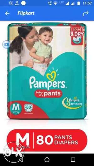 80 Pads Pampers Baby Dry Pants Pack