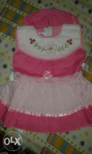 Baby frock one to three months.three colours