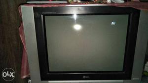 Black And Gray LG CRT TV