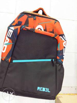 Black And Orange Rebel Backpack