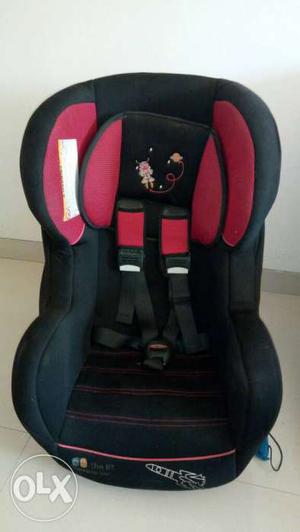 Black And Red Booster Car Seat