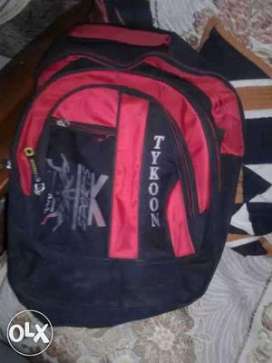 Black And Red Tykoon Backpack