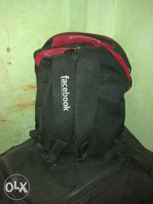 Black Facebook Backpack