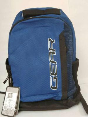 Blue And Black Gear Backpack