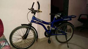 Blue Hard-tail Bicycle