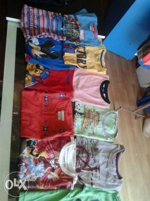 Branded export t-shirts for kids. MRP 250&