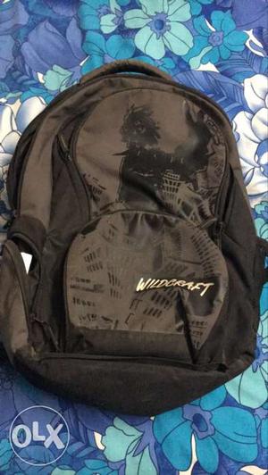 Brown And Black Wildcraft Backpack
