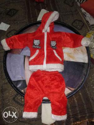 Children's Red Hello Kitty Tracksuit