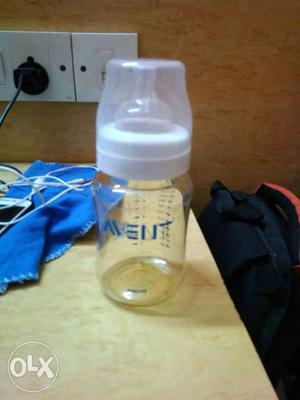 Clear Philips Avent Feeding Bottle