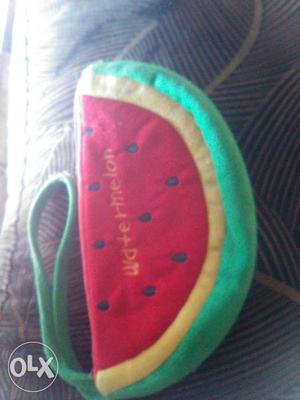 Green, Yellow And Red Water Melon Coin Pursse