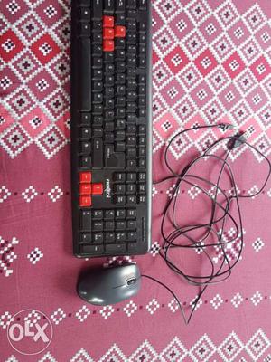 Logitech Wired Mouse and iBall Wired Keyboard