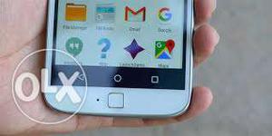 Moto g4 plus white with good condition and with