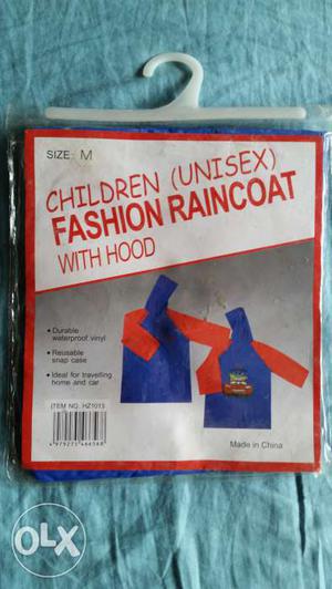 New packed pc raincoat for kids size M & L. (2