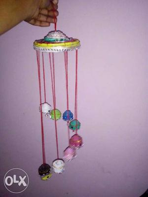 Pink, White, Blue, Teal Windchime