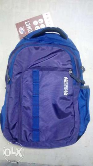 Purple And Black Backpack