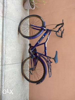 Purple And White Bicycle
