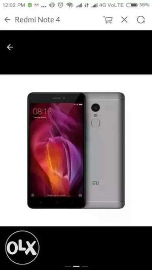 The brand new sealed pack redmi note 4 in shining