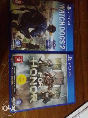 Watchdogs 2 and for honour ps4. exchange is also