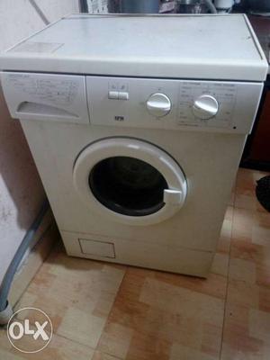 White Front load washing machine