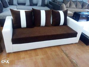 Best fabric three seater sofa with cushion.