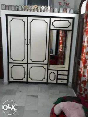 Black And White Wooden Table Cabinet